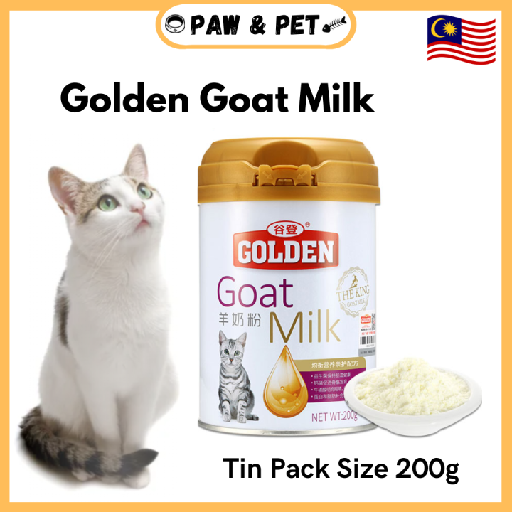 Golden Goat Milk Replacer for Puppies & Kittens 200gram Tin Pack Size With Sensitive Digestive