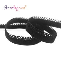 【CW】 BRISTLEGRASS 50 Yard by Roll 3/8 quot; 10mm Picot Elastic Frilly Trim Band Sewing