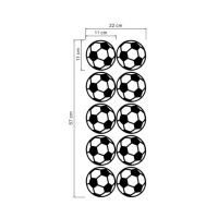 【SALE】 nancarenko1977 สติกเกอร์ติดผนัง PVC ลายฟุตบอลแตกหักสำหรับเด็ก,ภาพตกแต่งและโฆษณาสำหรับห้องของเด็ก