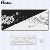 （A LOVABLE）สีดำ WhiteGamingPad ขนาดใหญ่ Lthicken LockingMousepad ForOffice โต๊ะ DesktopPad