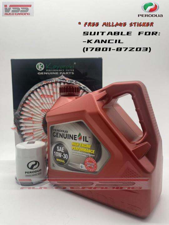 PERODUA 10W30 Engine Oil (3L) 5000KM VIVA KELISA KENARI KANCIL 10W30