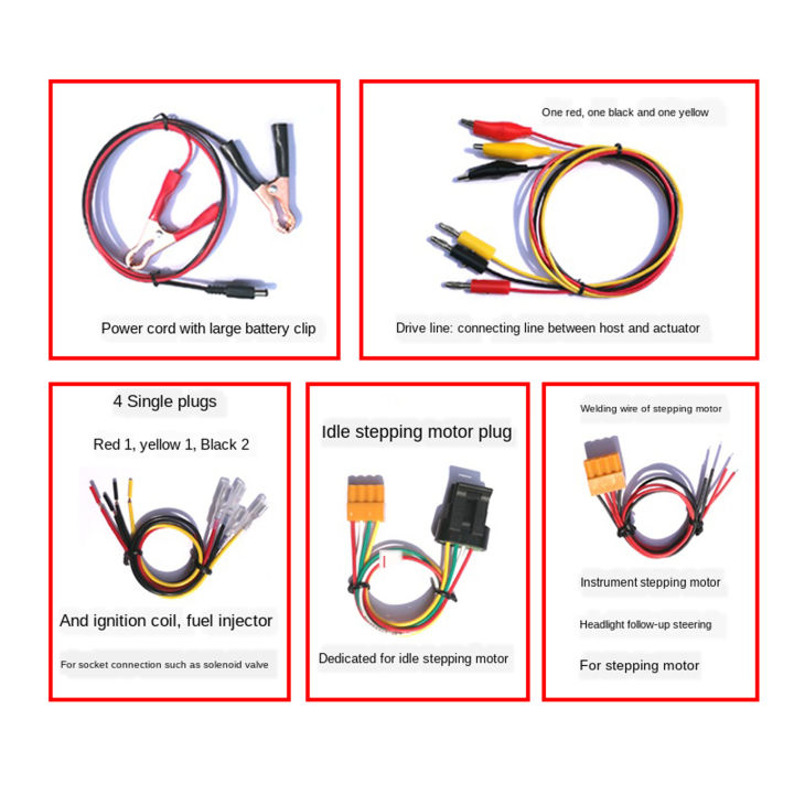 คอล์ยจุดระเบิดรถยนต์หัวฉีดวาล์วน้ำไม่ทำงานstepper-motorเครื่องมือทดสอบ