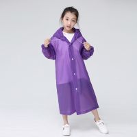 Fashion EVA Children Raincoat Thickened Waterproof Rain Coat Kids Clear Transparent Tour Waterproof Rainwear Suit