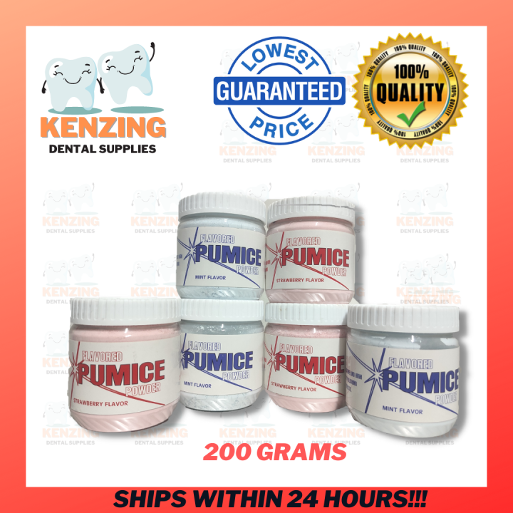 DENTAL PUMICE POWDER STRAWBERRY & MINT FLAVOR 200 GRAMS Lazada PH