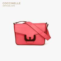 COCCINELLE AMBRINE CROSS NAPLACK Handbag Medium 150101 GLOSSY PINK กระเป๋าสะพายผู้หญิง