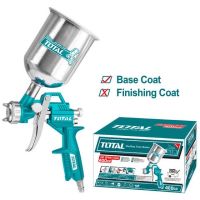 TOTAL กาพ่นสี หงาย 400cc รุ่น TAT10401 ( HVLP Spray Gun ) ปาก1.5 mm สามารถคุมลมได้