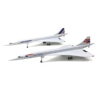 2X 1/200 Concorde Supersonic Passenger Aircraft Air France Airways Model for Static Display Collection