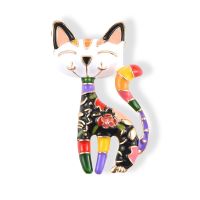 hot【DT】 Hanreshe Cartoon Chinese Wind Enamel Brooch Pin Flowers Colorful Abstract Pins Lapel Badge Jewelry