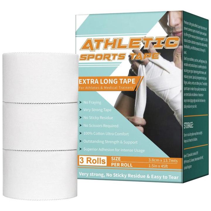 stretch-wrap-bandage-muscle-sticker-3-rolls-breathable-athletic-wrap-bandage-tape-cotton-elastic-bandage-self-adhesive-sports-bandage-for-levers-dumbbells-good