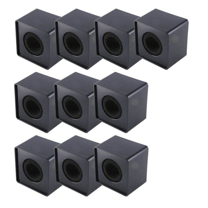 10pcs-microphone-markflag-mic-station-cube-interview-box-stand-flags-shaped-holder-reporter-injection-black