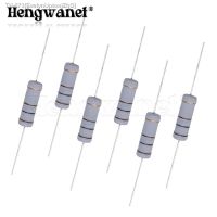 ☋▼▽ 10PCS Carbon Film resistor 5W 5 1R 1M 2.2R 10R 22R 47R 51R 100R 150R 470R 1K 4.7K 10K 47K 1 2.2 10 22 47 51 100 150 470 Ohm