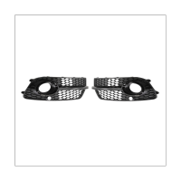 Front Fog Light Grille Fog Light Frame Car Accessories 8R0807681S,8R0807682N Black ABS Auto for Audi Q5 Sport 2013-2016