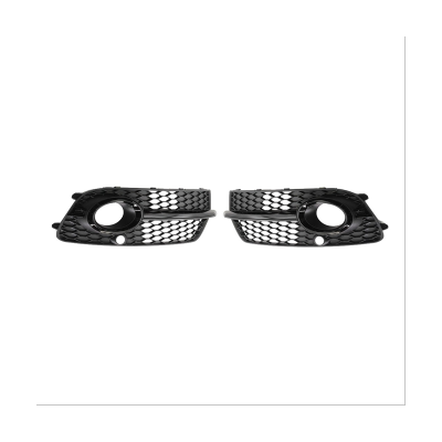 Front Fog Light Grille Fog Light Frame Car Accessories Black ABS Auto for Audi Q5 Sport 2013-2016