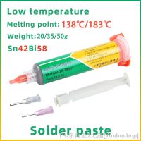 hk▩  Low Temperature Lead-Free Syringe 138 ℃ and 183 Melting Flux Solder Paste PCB BGA CPU Maintenance