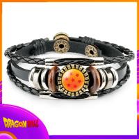 Anime Dragon Ball Z 1-7 Star Bracelet Animation Peripheral Cartoon Hip Hop Accessories Hand Woven Cowhide Kids Toy Props Gifts