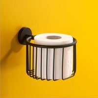 ▪ Black Paper Basket Wall Mounted Bathroom Accessories Toilet Paper Holders Black Bathroom WC Holders Tissue Holder