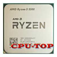 AMD Ryzen 5 5500 R5 5500 3.6 GHz 6-Core 12-เครื่องประมวลผลซีพียู7NM L3 = 16M 100-000000457ซ็อกเก็ต AM4ไม่มีพัดลม Gubeng