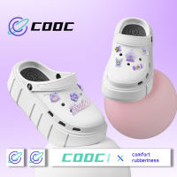 COOC ?พร้อมส่ง? รองเท้าแตะ รองเท้าหัวโต ผู้หญิง รองเท้านิ่มเหมือนเหยียบขี้ หัวโต ตัวติดรองเท้า19