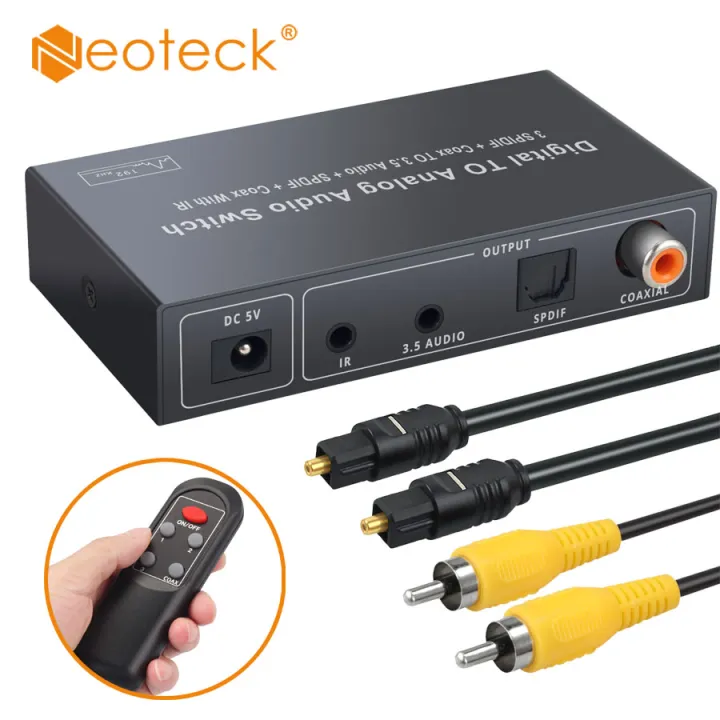 Neoteck 192Khz DAC Converter Audio Switcher 3 SPDIF 1 Coaxial Input 3