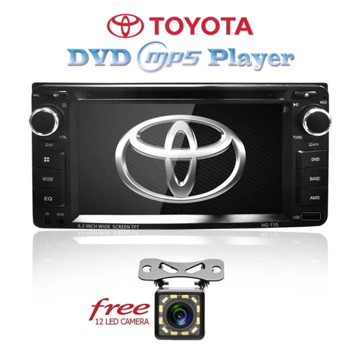 Toyota HD Car Stereo CD DVD Player Radio Bluetooth FM TV USB MP5 TV Plus  Ready Plus Reverse Camera | Lazada PH