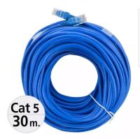 [พร้อมส่ง] สายแลนสำเร็จรูปพร้อมใช้งาน ยาว 30 เมตร UTP Cable Cat5e 30M(Blue)