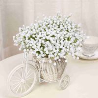 [HOT QINLXKLWGGH 554] 3ชิ้น81หัวช่อเกรดสูงดอกไม้ประดิษฐ์ Babybreath Gypsophila ศิลปะท้องฟ้าดาวพืชบ้านตกแต่งงานแต่งงานขายร้อน