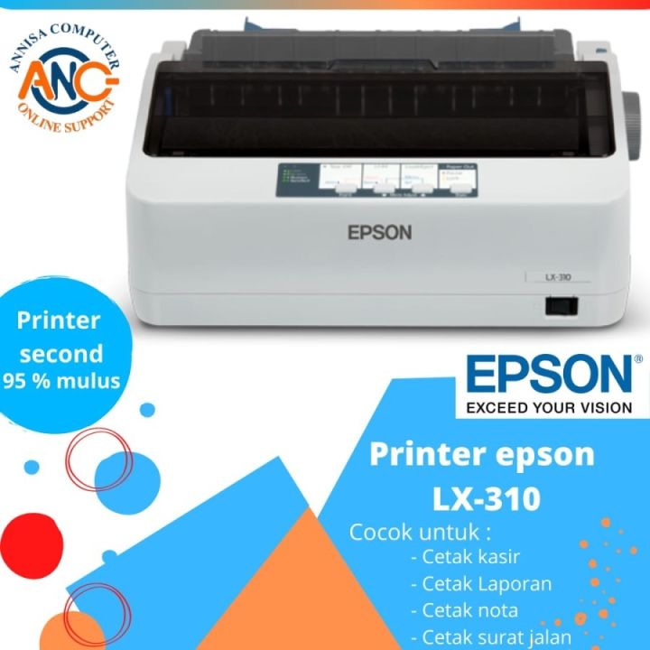 Printer Epson Lx310 Second Lx 310 Bekas Siap Pakai Dot Matrix Usb Lazada Indonesia 2582