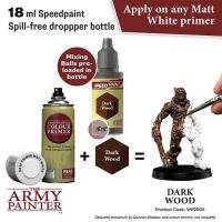 ?มีของพร้อมส่ง? Army Painter Speedpaint Dark Wood 18ml AP-WP2005 สีทาโมเดล สีอะคริลิค สูตรน้ำ มี Mixing balls ในขวด