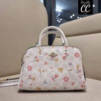 (Factory ไม่ใช่งานออก Shop) C8340 MINI LILLIE CARRYALL IN SIGNATURE CANVAS WITH MYSTICAL FLORAL PRINT