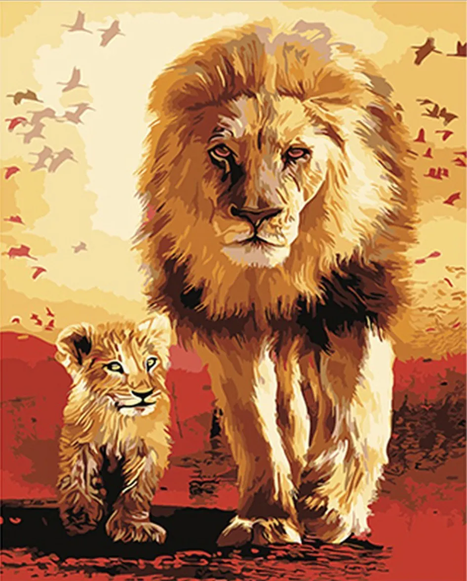 Bộ 20 mẫu tranh tô màu con sư tử hot nhất cho bé tập tô