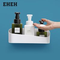 EHEH New Self-adhesive Rack kitchen bathroom sink toilet Multi-function storage shelf Drain powerful Storage Organizer wash Rack Bathroom Counter Stor