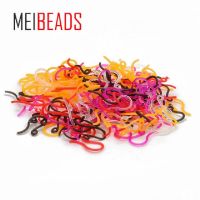 MEIBEADS 500pcs/lot Fashion plastic Ear Hook non-allergenic Earring Wires Findings Fit Jewelry Accessories UF1953