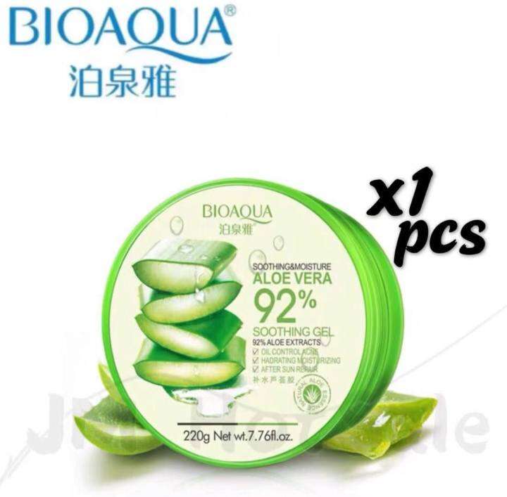 1pcs Original Bioaqua Soothing And Moisture Aloe Vera 92 Soothing Gel 220g Lazada Ph