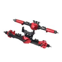 RC Car CNC Metal Front &amp; Rear Axle with Protector for 1:10 RC Crawler Car Axial SCX10 II 90046 90047