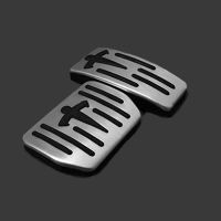 For Tesla Model 3 Y 2021 Accessories Model 3 Aluminum Alloy Accelerator Brake Rest Pedal Car Foot Pedal Pads Covers Three Pedals  Pedal Accessories