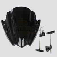 Motorcycle Windshield For 2004-2015 Kawasaki Z1000 Z800 Z250 Z300 Z750 Z750R ABS Plastics Windscreen Deflectors Black 12 13 14