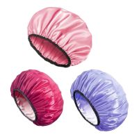 Shower Caps Prints Waterproof Large Opening for Short and Long Hair Reusable Bath Hair Cap for Ladies Men and Kids Swim Caps