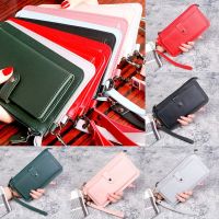 Wristband Large Capacity Coin Purse Long Wallet Handbag Card Holder Female Zipper Clutch Vintage Fashion