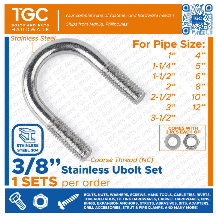 198-Piece 1/4-20 Stainless Steel Hardware Kit - Hex Bolts, Nuts & Washers Assortment