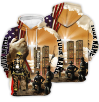 3D HOODIE-  XZX180305   Customize Name Firefighter 3D Hoodie 09