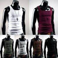 Undershirt Cotton Mens T-shirt A-Shirt Wife Beater Ribbed Muscle Top