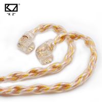 Kz 784 สายเคเบิลอัพเกรด 784 2 Pin ปลั๊ก 3.5 มม. สีทอง สีเงิน สําหรับ KZ ZS10 Pro ZSN Pro X CCA CA4 C10 Pro C12