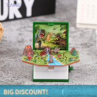 ?【Lowest price】TANG Novelty MINI dinosaur Key CHAIN เด็กเกมมือถือของเล่น POP OUT 3D Dino World