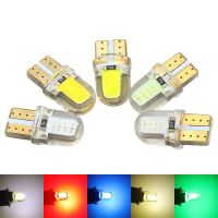 หลอดไฟ W5W T10 12V 5ชิ้น,โคมไฟ COB ป้ายทะเบียน LED T10 LED Canbus กวาดล้างไฟจอดรถหลอดไฟ Led ไฟรถยนต์อุปกรณ์เสริม