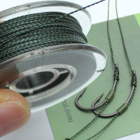 50m Carp Fishing Line Camo Green Braid Soft Hooklink 15lb/20lb/25lb Carp Fishing Rigs Accessories For Carp Fishing Tackle Wire