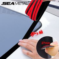 2/4/8m Windshield Sunroof Rubber Seal Strip 27mm Upgrade Car Roof Window Edge Seal Protector Waterproof Dust Proof Weather Strip