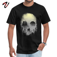 Abandoned City T-Shirt Skull Tshirt Fallout Men Clothing Street Graphic Designer Tops Cotton Tees Customized T Shirt New Arrival S-4XL-5XL-6XL