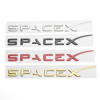 1PC PVC Space X Stickers Fender Side Decal For Tesla Model 3 S Y Letter 2021 Logo DUAL MOTOR Emblem Badge Trunk Car Accessories