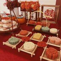 [COD] bamboo and weaving tray wedding engagement cake home refreshment plate mat round basket