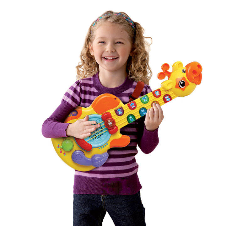 VTech Giraffe Guitar Children's Educational Music Recording Mini Guitar